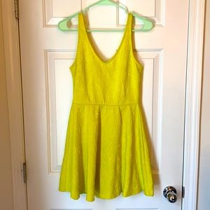 Forever 21 yellow mini dress - mostly backless